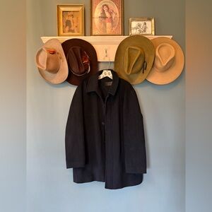 Alfani black wool winter Coat Sz XL